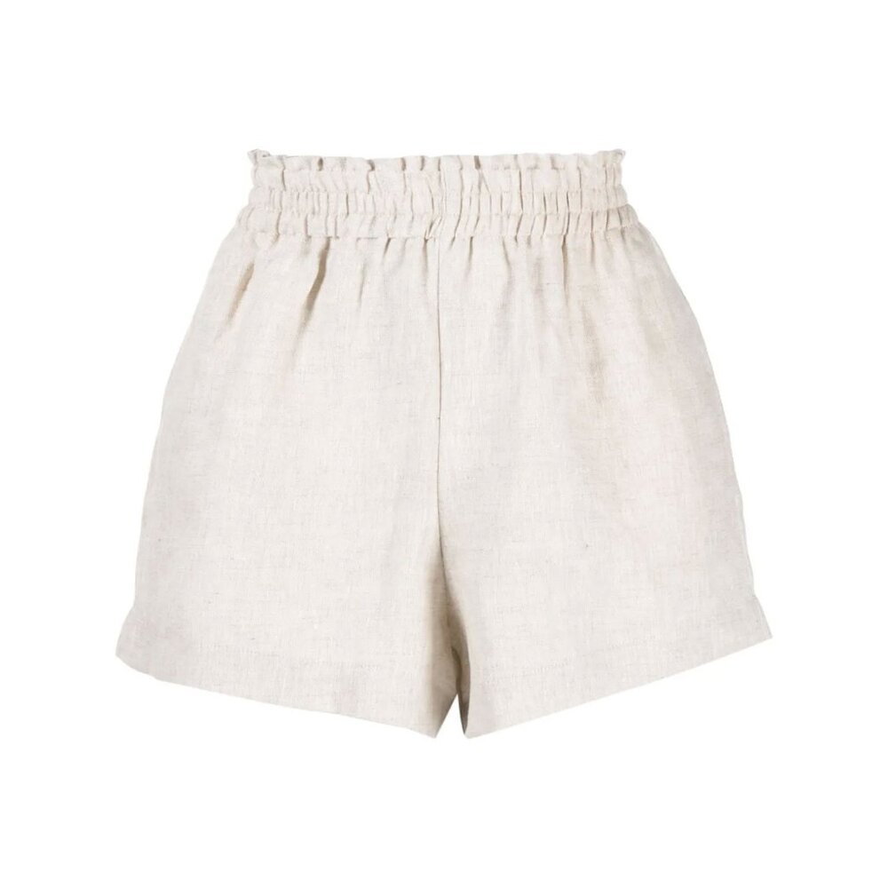 NWT Reformation Nashville Linen Shorts, Size S, Oatmeal/Natural